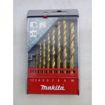 Bộ mũi khoan sắt 10 chi tiết Makita D-43561 Bộ mũi khoan sắt 10 chi tiết Makita D-43561